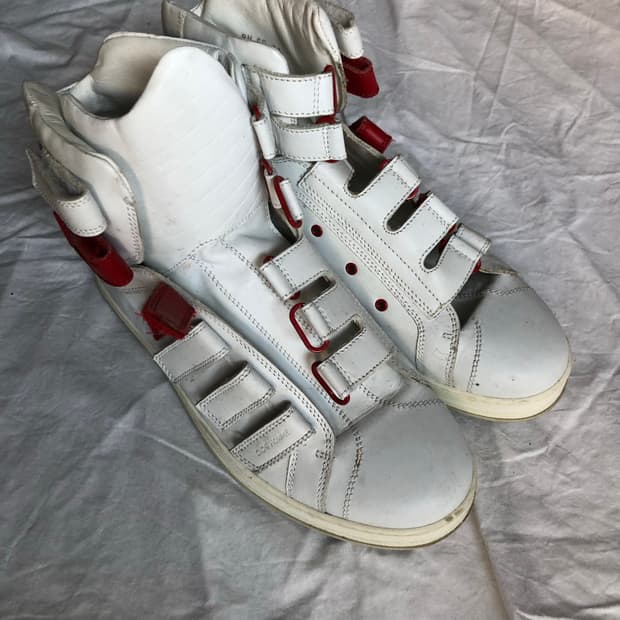 44) 디올 옴므 벨크로 하이탑 스니커즈