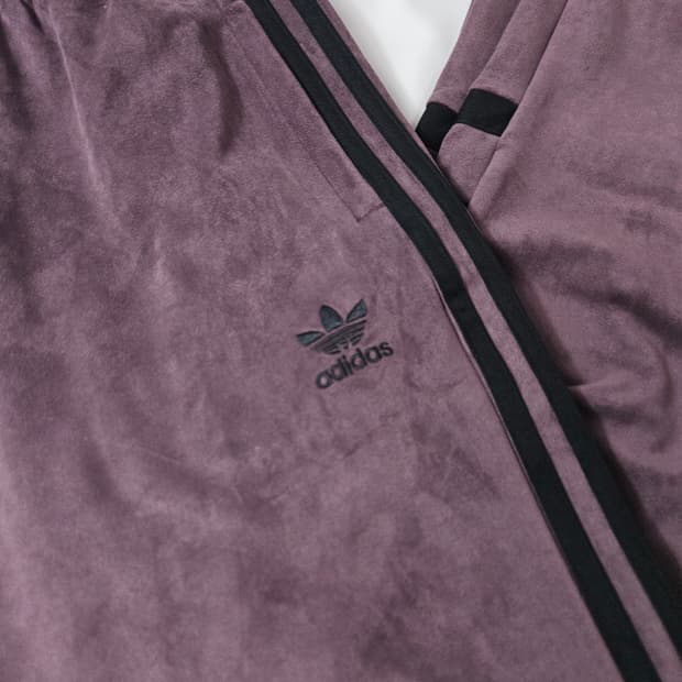 아디다스 오리지널 벨벳 퍼플 트랙팬츠 y2k 대장급 M