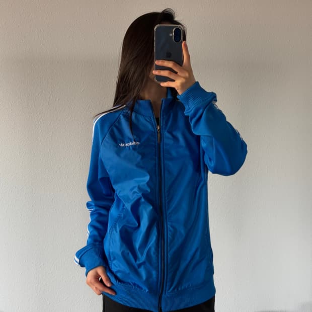 [M]아디다스 TRIXTOP 스카이블루 트랙탑 져지