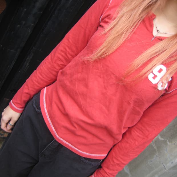 Japanese Reebok Classic Red Long Sleeve