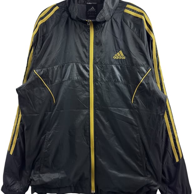 아디다스 재팬 블랙골드 바람막이1403