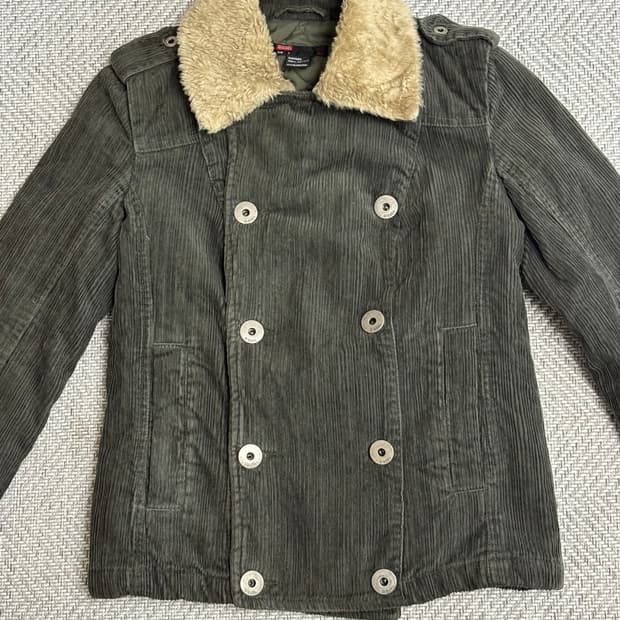 Diesel 디젤 코듀로이 버튼 퍼자켓