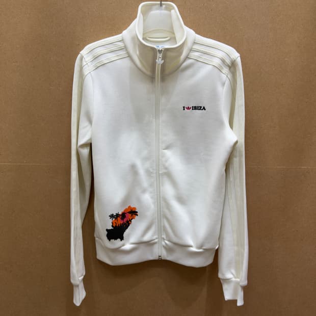 아디다스 이비자 트랙탑 화이트 져지 90