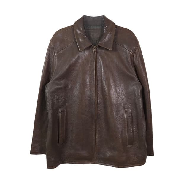 마에스트로 빈티지 다크브라운 리얼 램스킨 자켓 L