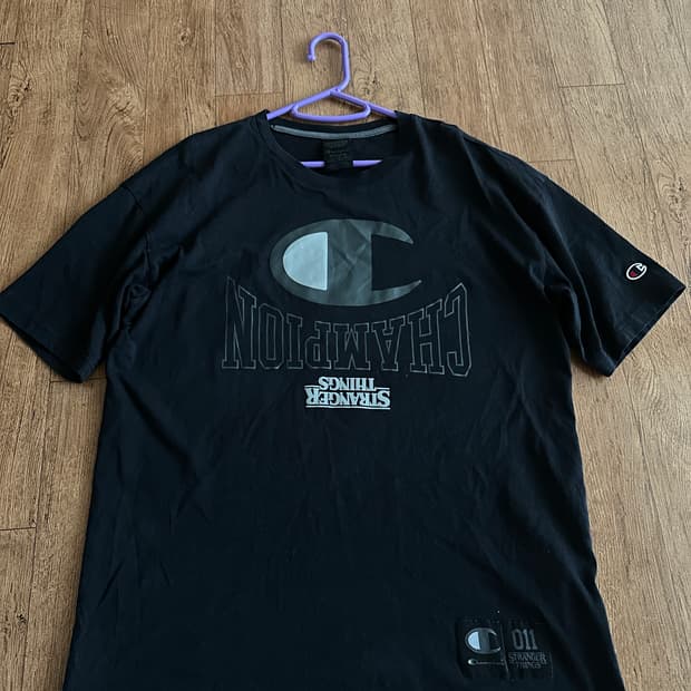 챔피온 x 기묘한이야기 반팔 티셔츠 M