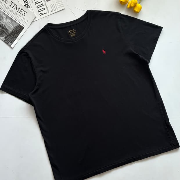 Polo 폴로랄프로렌 라운드 블랙 반팔티