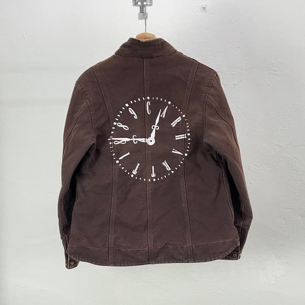 00s 칼하트 샌드 스톤 타임 트래블 셰르파 캐년 자켓