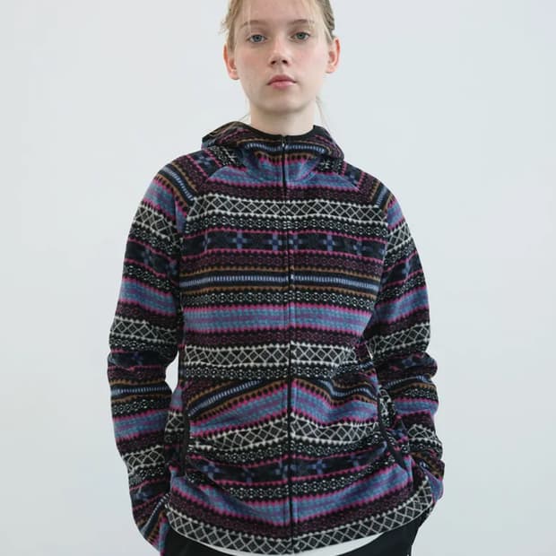 엔조블루스 셔링 포켓 플리스 집업 후디