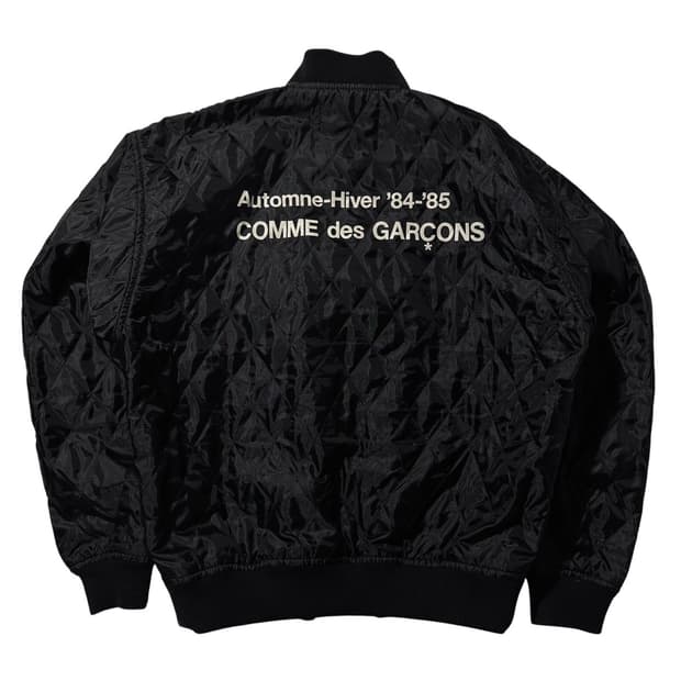 꼼데가르송 CDG 퀼티드 ‘84-85 스태프 블루종 블랙