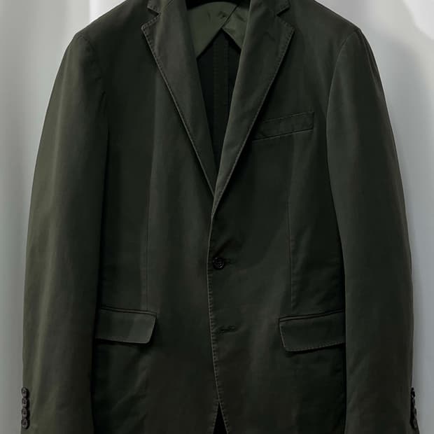 폴로 랄프로렌 올리브 가먼트다이 스포츠 코트 치노 자켓