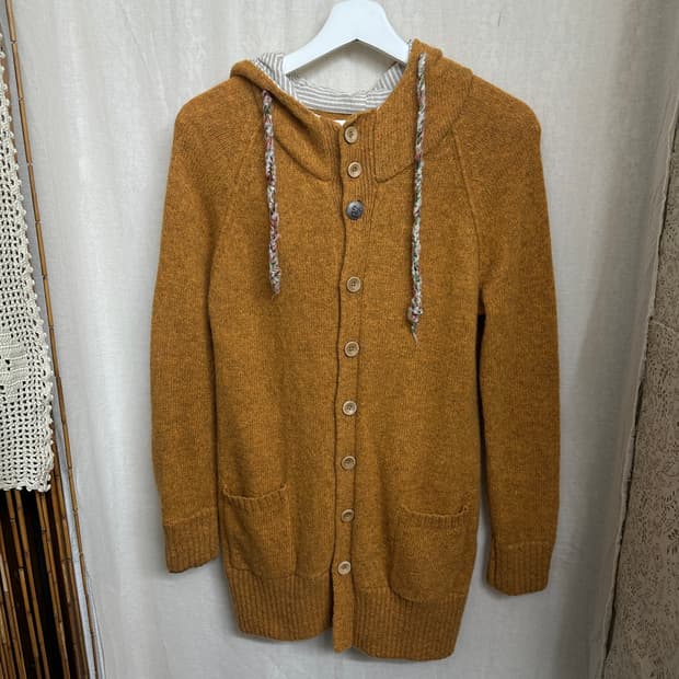 cube sugar 니트 후드집업