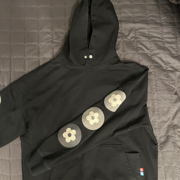 반디더핑크 블랙 후드