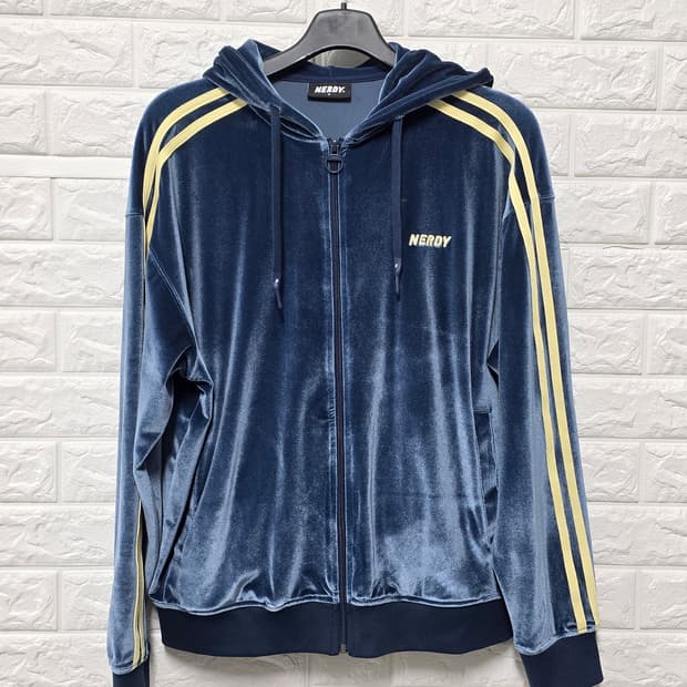 택포) 21s 널디 벨벳 후드집업 S