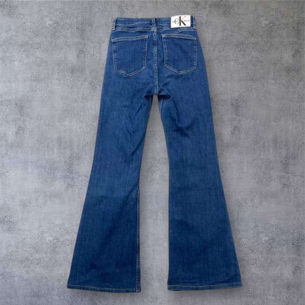 캘빈클라인 Calvin klein 중청 하이라이즈 플레어 데님팬츠 24