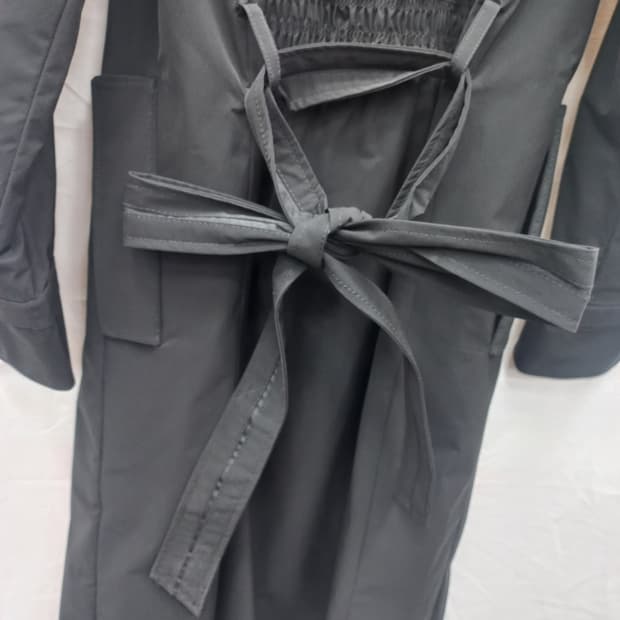 올리비아 로렌 블랙 트렌치 코트 (여 95)