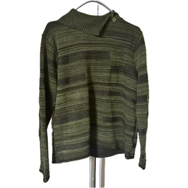 그린 카라 니트