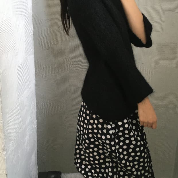 Junya Watanabe 준야 와타나베 꼼데가르송 블랙 니트 탑