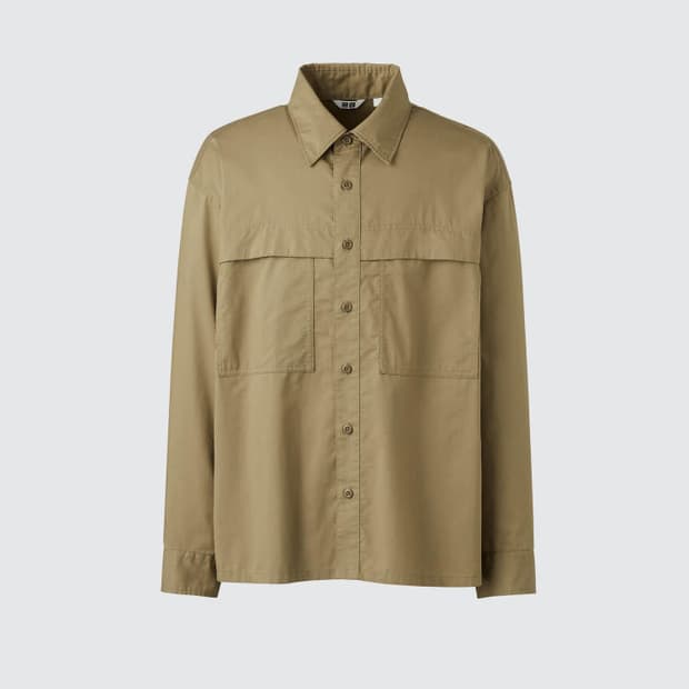 유니클로u 유틸리티 오버셔츠