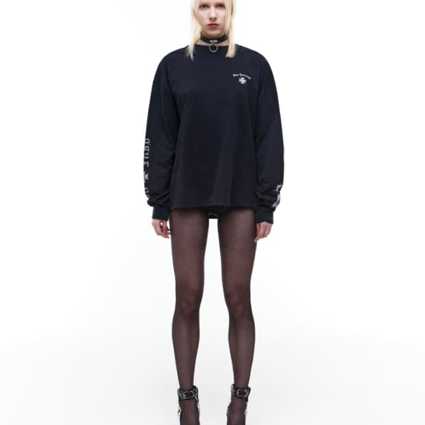 CREATION LONG SLV T-SHIRT BLACK