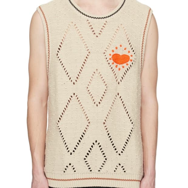 A PERSONAL NOTE 73 베이지 아가일 베스트