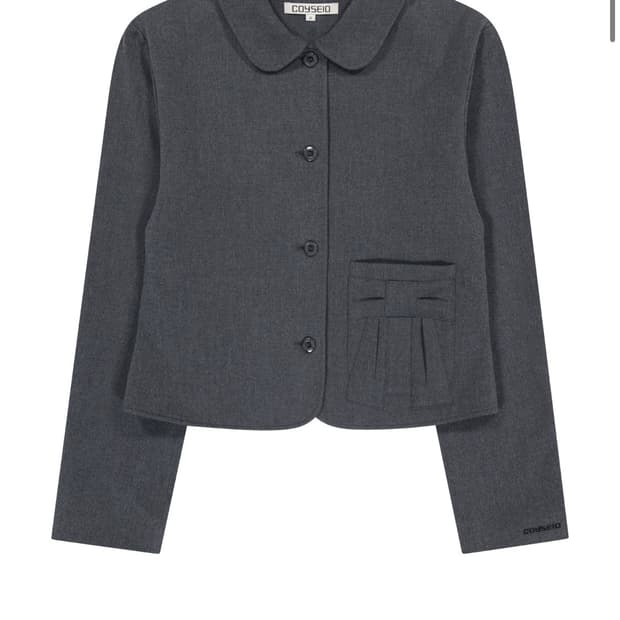 새상품)코이세이오 리본 자켓 그레이 1사이즈