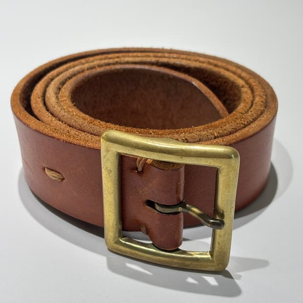 34) 비즈빔 플레인 벨트 라이트 브라운