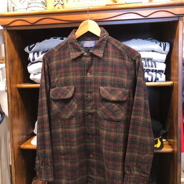 60s Pendleton board shirt-M