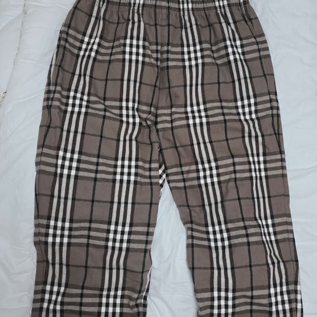 GU 밴딩 빈티지체크 팬츠 XL 