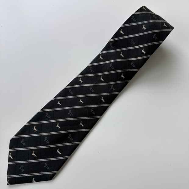 빈티지 실크 넥타이 8.3cm