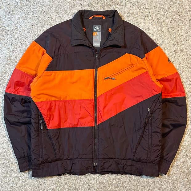 희귀) 00's 나이키 ACG 올드스쿨 배색 경량패딩 자켓