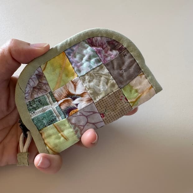 퀼트 카드 지갑 / 핸드메이드