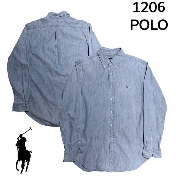 폴로랄프로렌 블루 클래식핏 셔츠 M