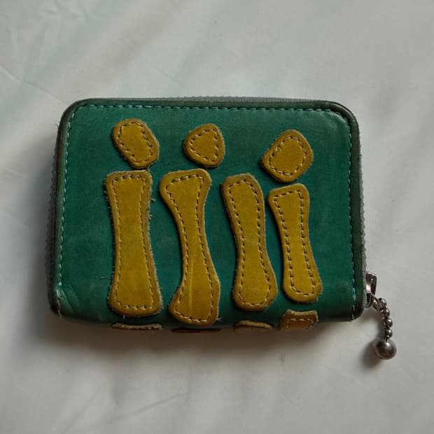 캐피탈 본 지갑 민트 옐로우