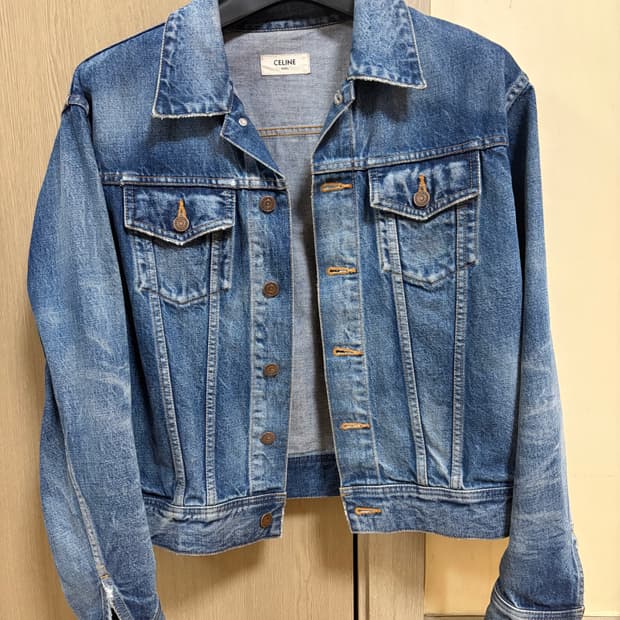 셀린느 문라이트 워싱 데님 자켓