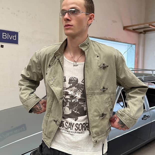 Distressed cropped Jacket 