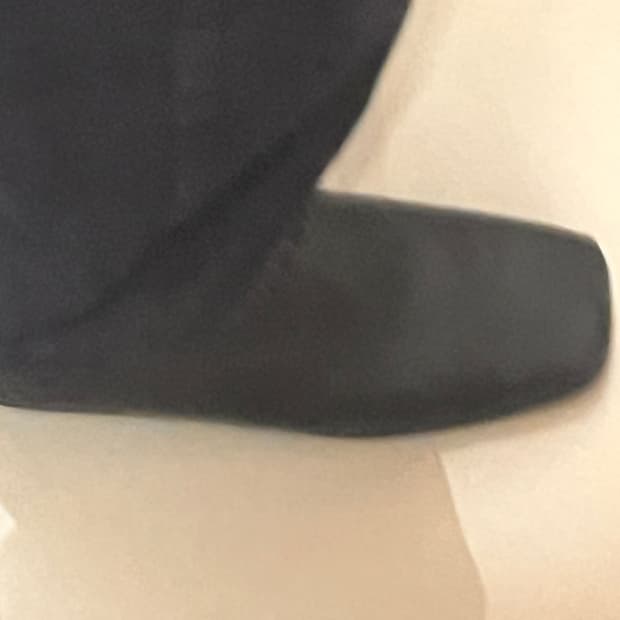 280) 가죽 스퀘어 플랫 슈즈