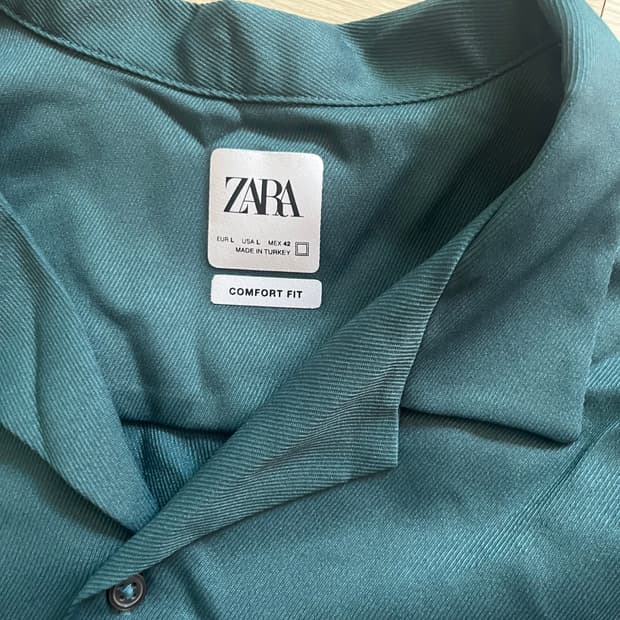 새상품) 자라 남성 컴포트 핏 카라티 L