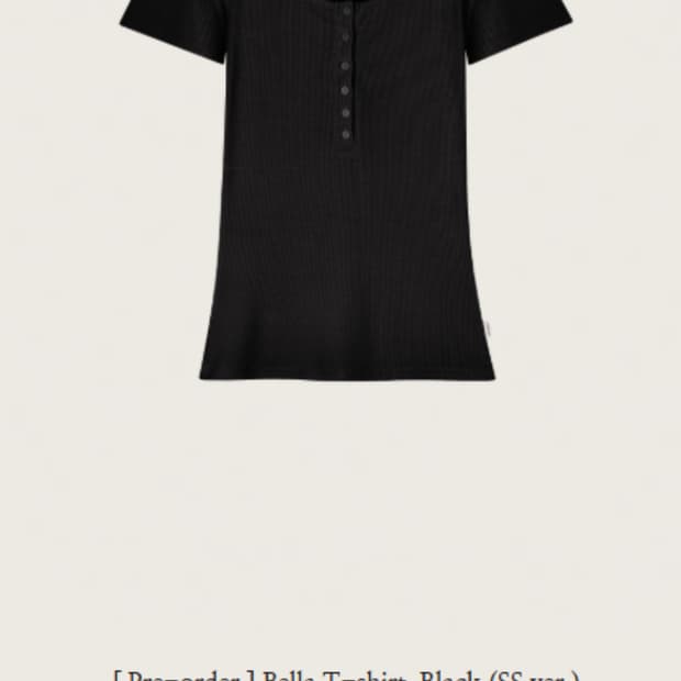 클리시어 kleesier 벨라 반팔 티셔츠 블랙 Bella T-shirt