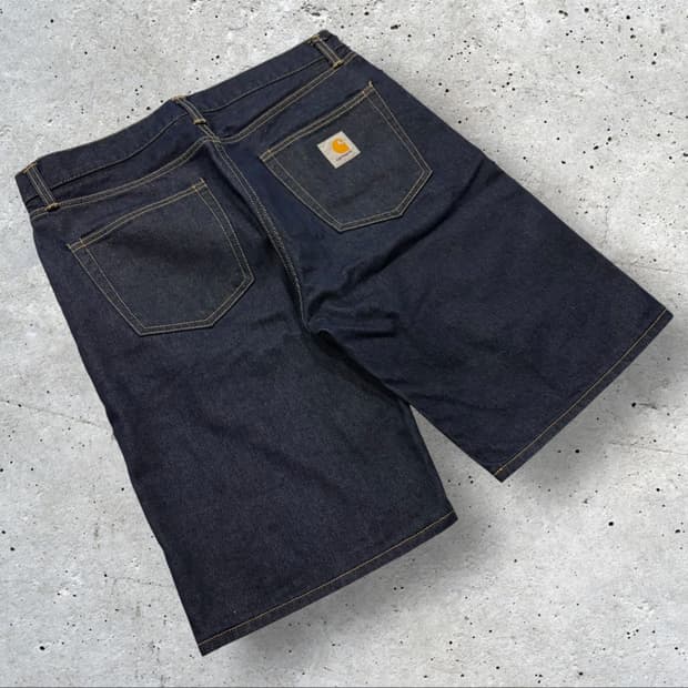 [34] 칼하트 WIP 데님 진청 반바지 팬츠 C657