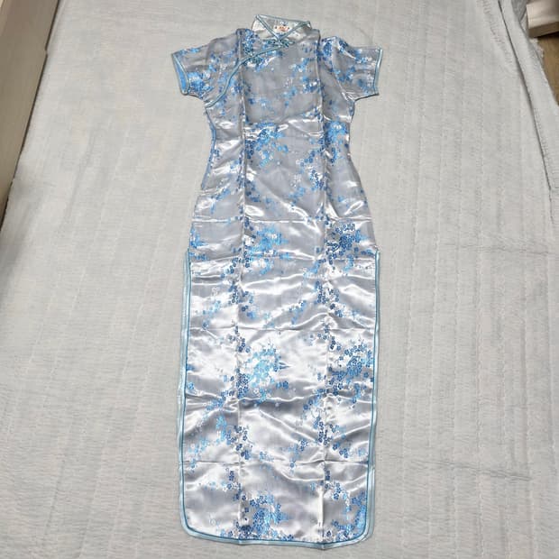 중국빈티지 전통의상 새틴 차이나 치파오