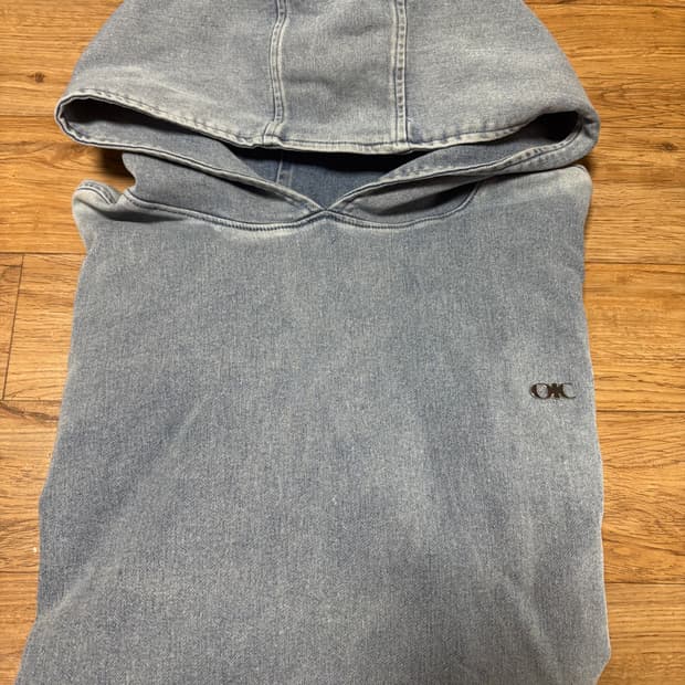 oic 데님 후드집업