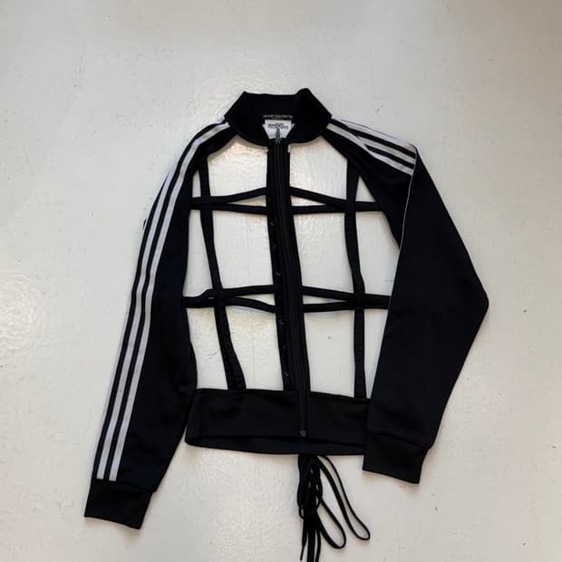Jeremy Scott x Adidas 체인 케이지 트랙 자켓