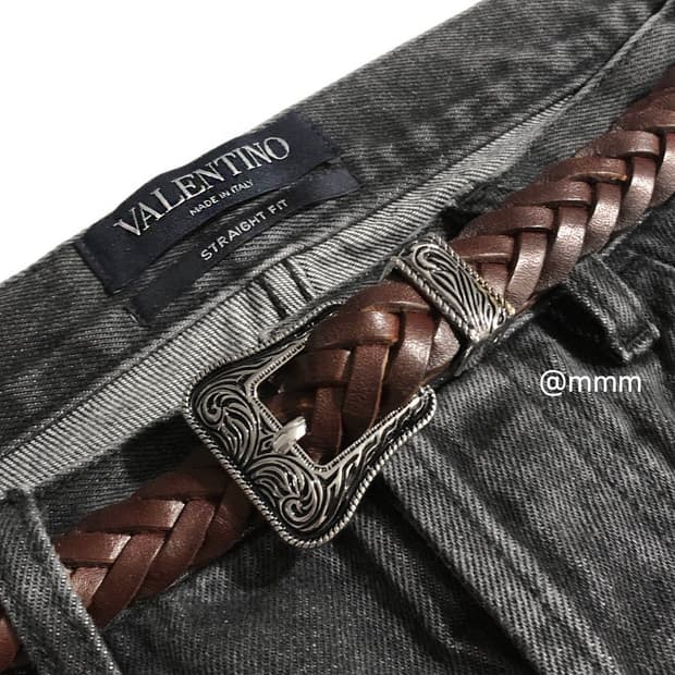 [Umisex] 세인트 위빙 웨스턴 가죽벨트 브라운