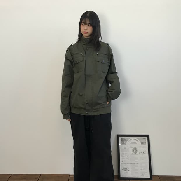 Outdoor Jacket Olive Military Field