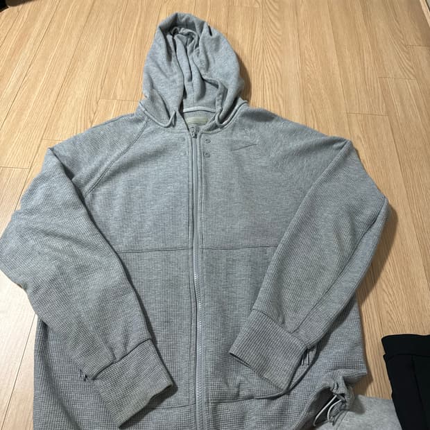 산산기어 서킷 후드 집업 멜란지 그레이 2사이즈