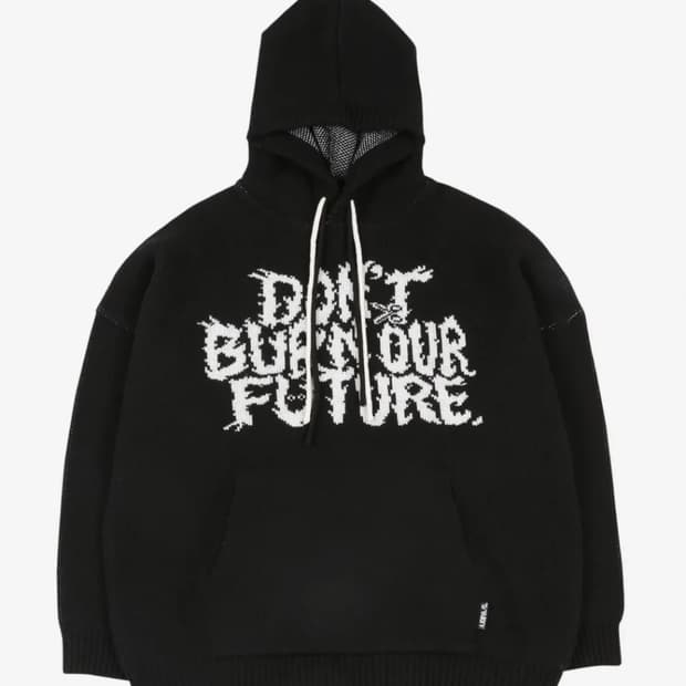 아조바이아조 후드 니트 블랙 L