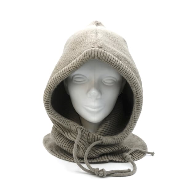 BEIGE KNIT BALACLAVA 베이지 니트 바라클라바