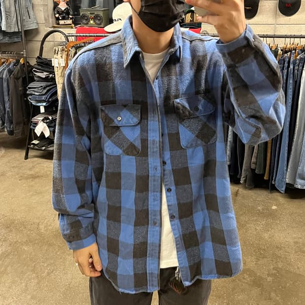 Five Brother 헤비 체크 셔츠 (110)