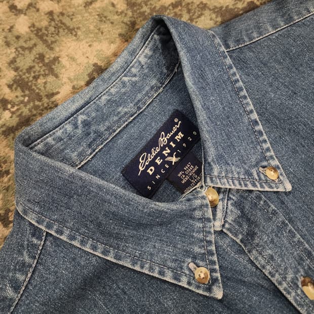 90s 오리지날 에디바우어 데님셔츠