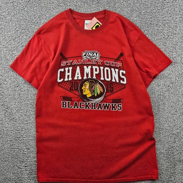 NHL 길단 블랙호크스 반팔 티셔츠 / 11896